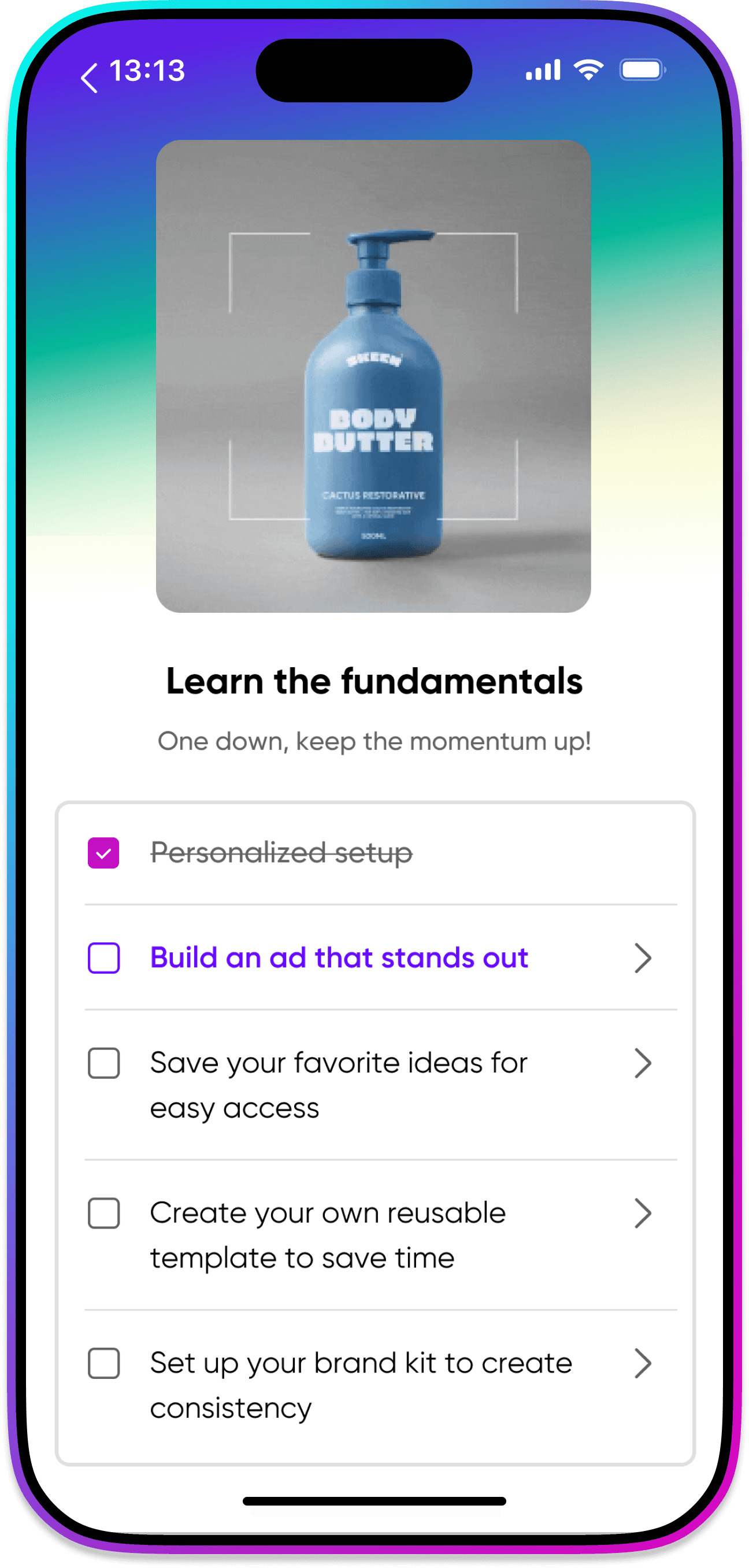 Picsart mobile onboarding flow